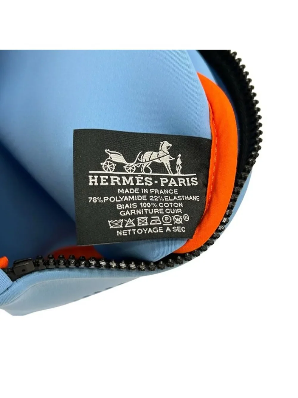 Hermes Pouch Maillon Marant Perforated Azur Chaine D'ancre